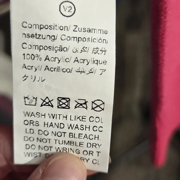 Vibrant Orange and Pink Women's Sweater - Picture 4 of 6